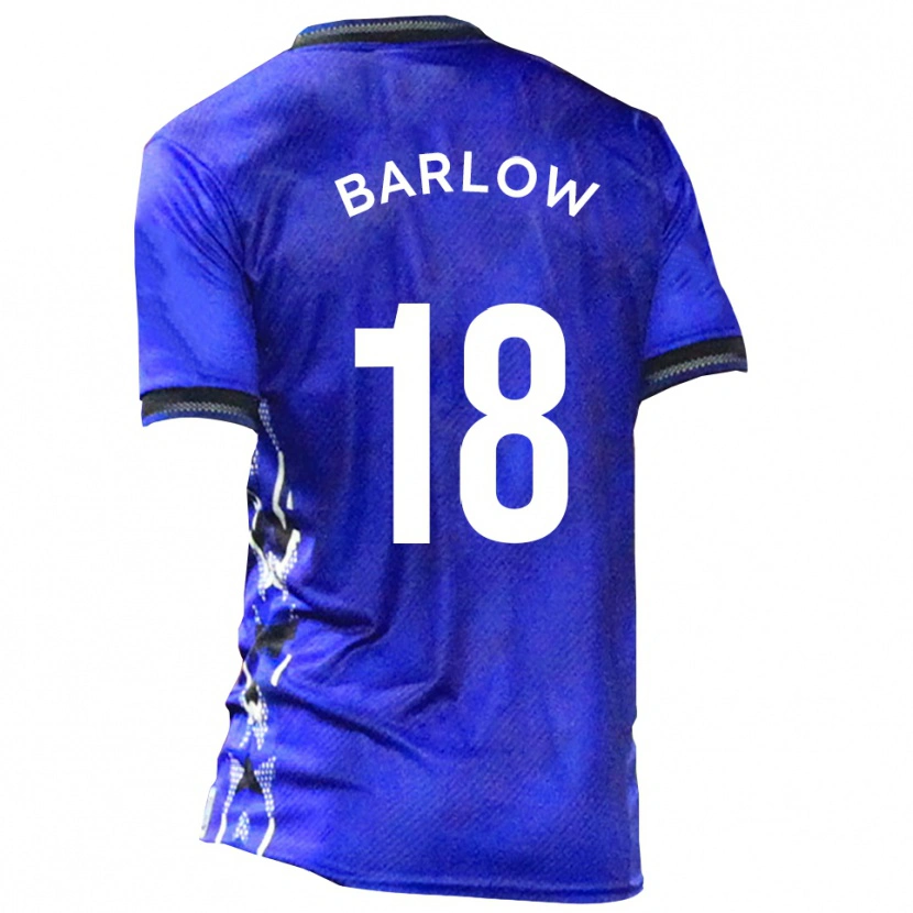 Danxen Criança Camisola Aidan Barlow #18 Azul Branco Principal 2025/26 Camisa Brasil