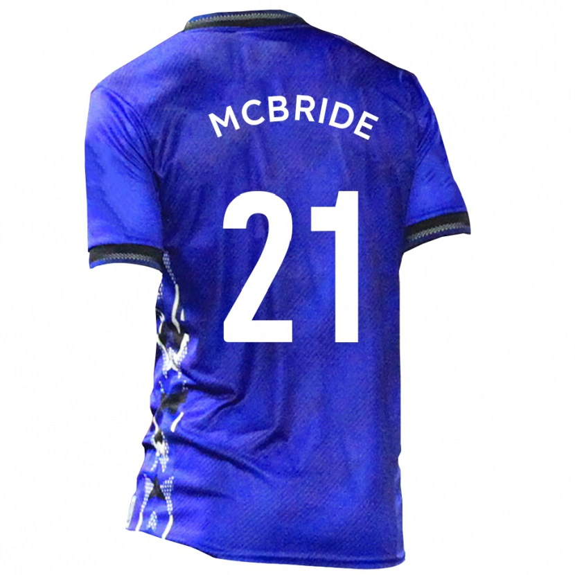 Danxen Criança Camisola Connor Mcbride #21 Azul Branco Principal 2025/26 Camisa Brasil