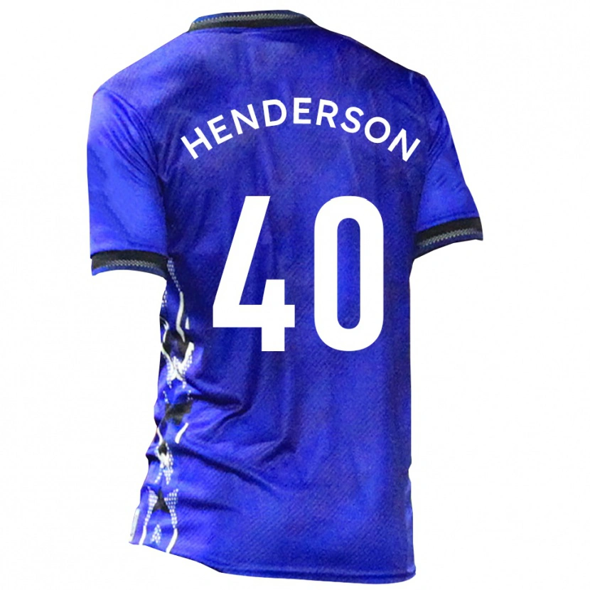 Danxen Criança Camisola Ian Henderson #40 Azul Branco Principal 2025/26 Camisa Brasil
