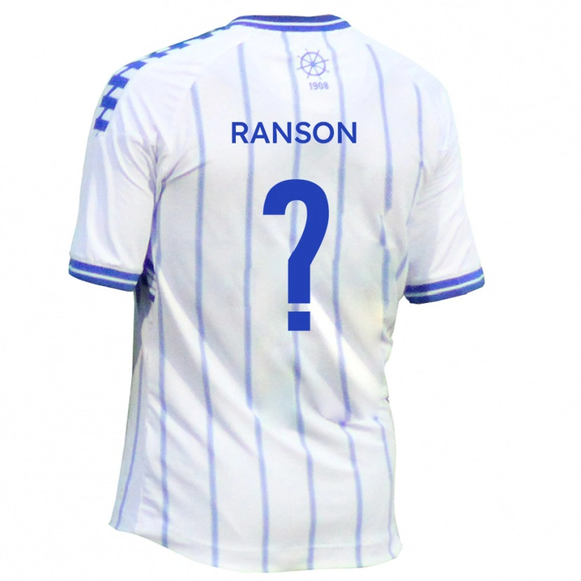 Danxen Criança Camisola Lauren Ranson #0 Branco Azul Principal 2025/26 Camisa Brasil