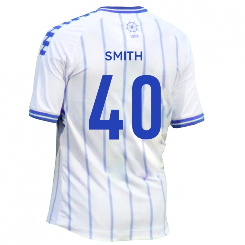 Danxen Criança Camisola Adam Smith #40 Branco Azul Principal 2025/26 Camisa Brasil