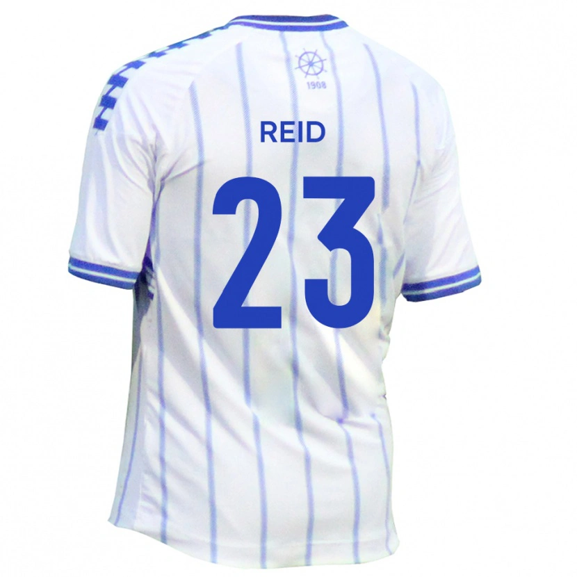 Danxen Criança Camisola Alex Reid #23 Branco Azul Principal 2025/26 Camisa Brasil