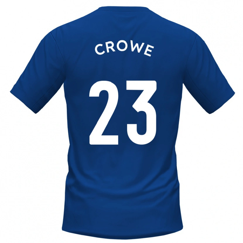 Danxen Criança Camisola Dylan Crowe #23 Azul Branco Principal 2025/26 Camisa Brasil