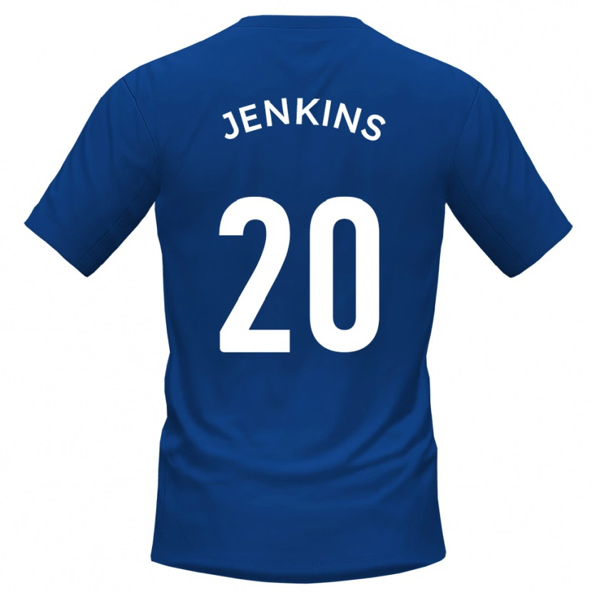 Danxen Criança Camisola Jack Jenkins #20 Azul Branco Principal 2025/26 Camisa Brasil