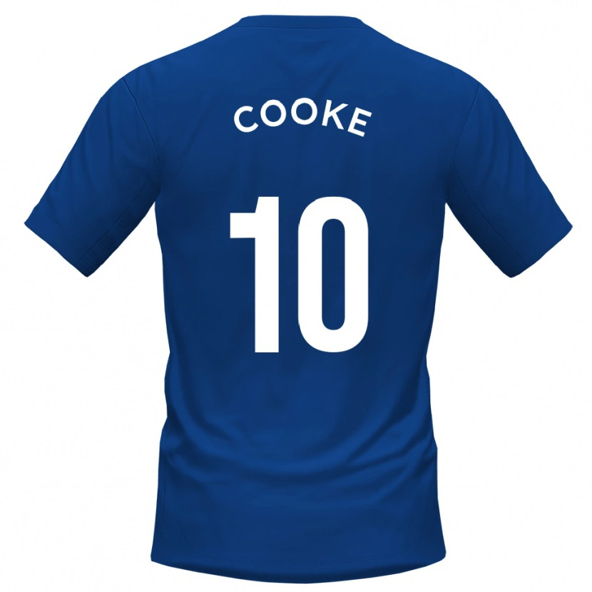 Danxen Criança Camisola Jamie Cooke #10 Azul Branco Principal 2025/26 Camisa Brasil