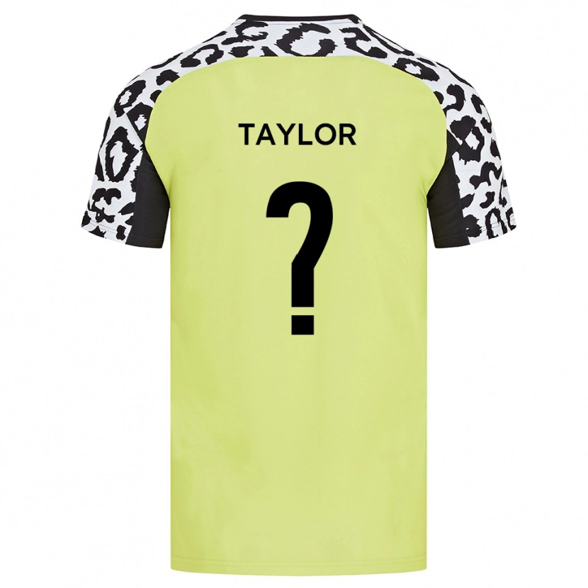 Danxen Criança Camisola Victoria Taylor #0 Amarelo Fluorescente Principal 2025/26 Camisa Brasil