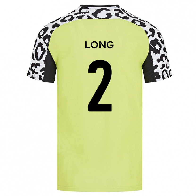 Danxen Criança Camisola Sean Long #2 Amarelo Fluorescente Principal 2025/26 Camisa Brasil