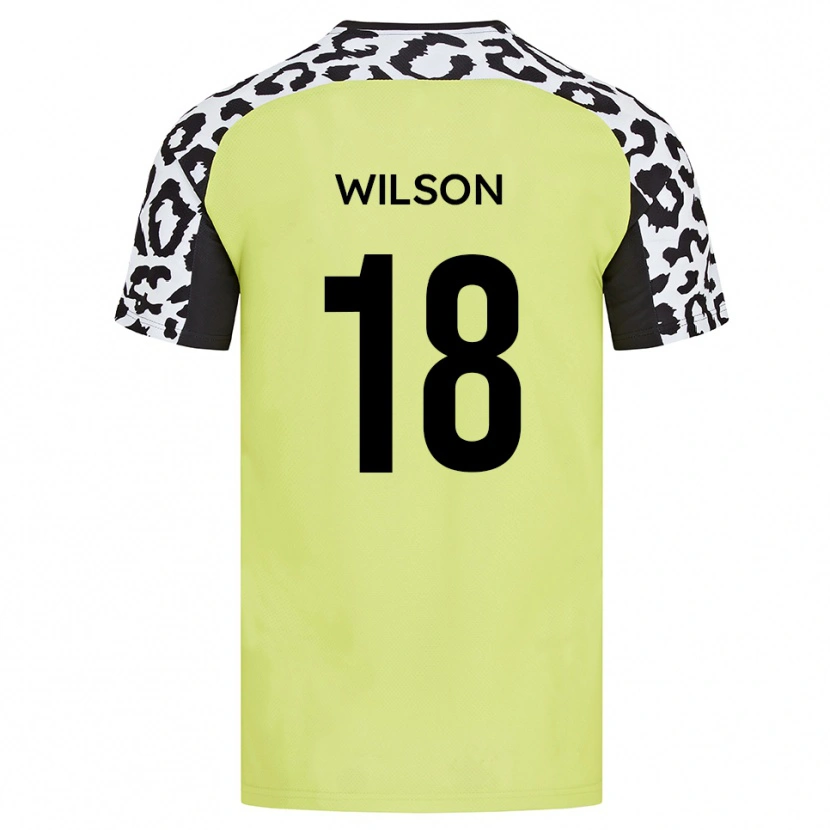 Danxen Criança Camisola Kemall Wilson #18 Amarelo Fluorescente Principal 2025/26 Camisa Brasil