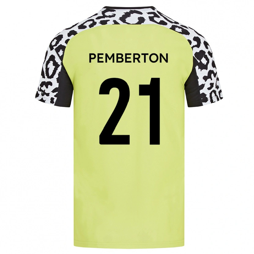Danxen Criança Camisola Tre Pemberton #21 Amarelo Fluorescente Principal 2025/26 Camisa Brasil