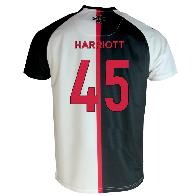 Danxen Criança Camisola Callum Harriott #45 Branco Preto Principal 2025/26 Camisa Brasil
