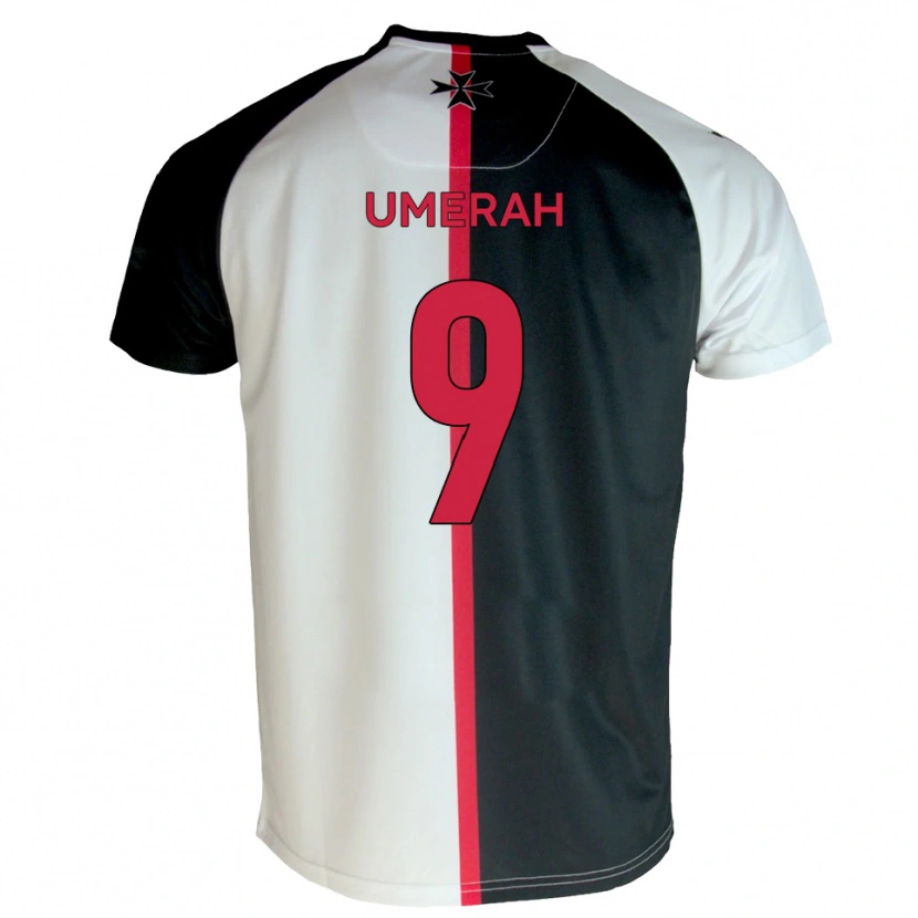 Danxen Criança Camisola Josh Umerah #9 Branco Preto Principal 2025/26 Camisa Brasil