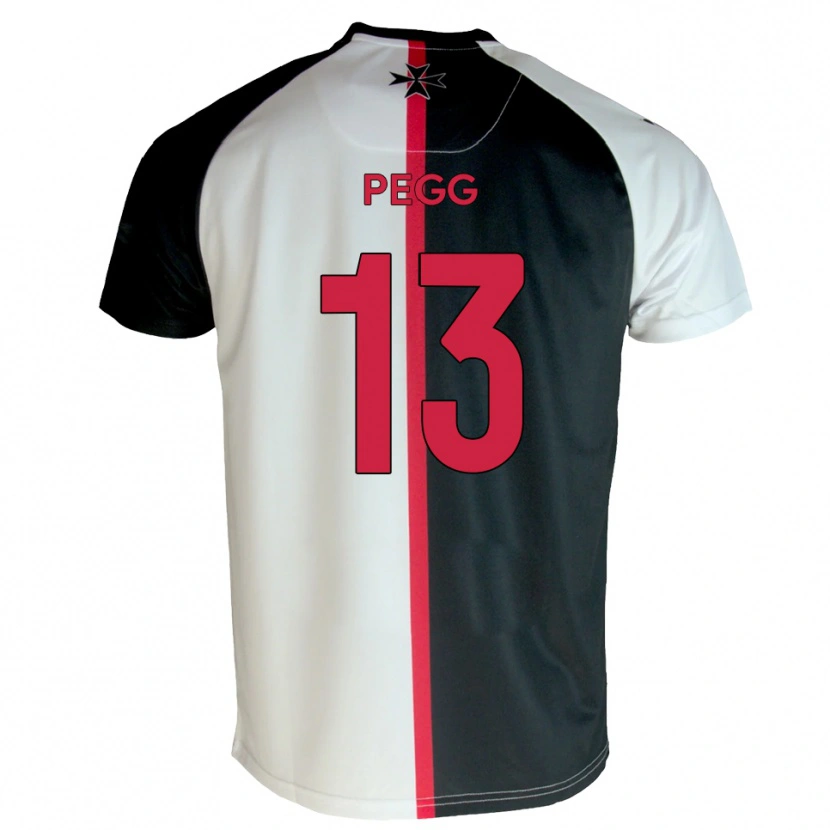 Danxen Criança Camisola Lewis Pegg #13 Branco Preto Principal 2025/26 Camisa Brasil