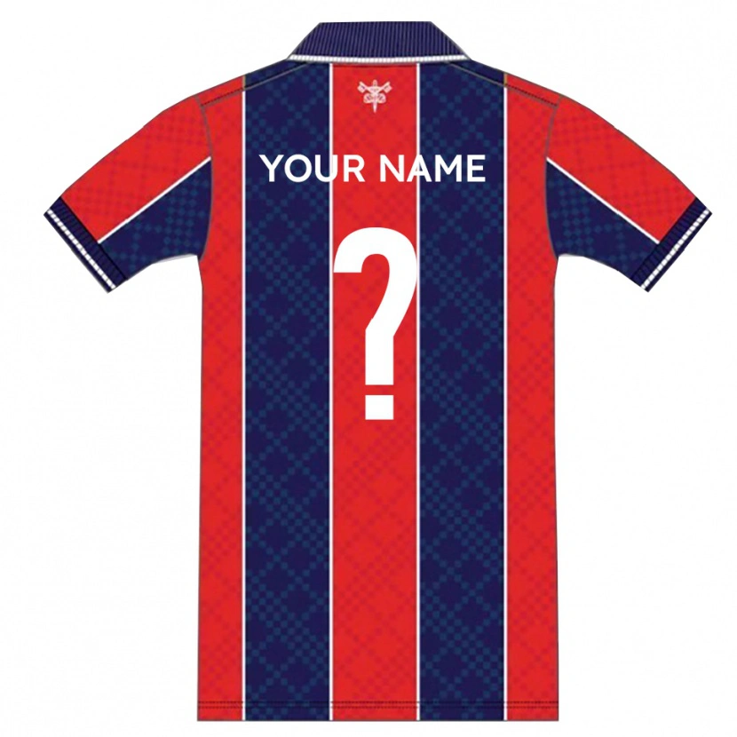 Danxen Criança Camisola Seu Nome #0 Vermelho Azul Marinho Principal 2025/26 Camisa Brasil