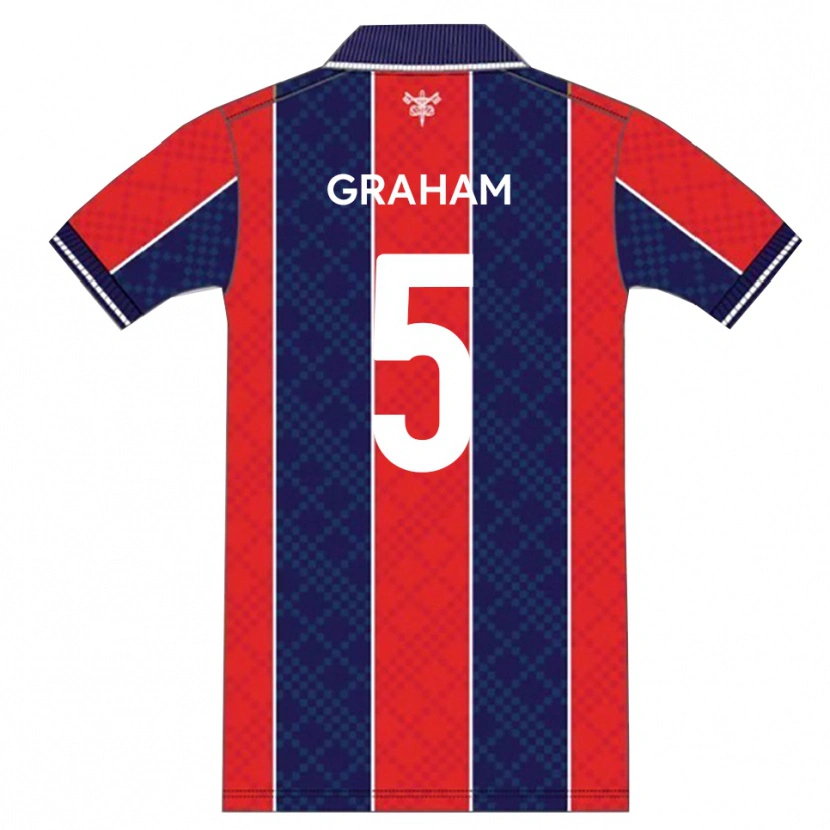 Danxen Criança Camisola Sam Graham #5 Vermelho Azul Marinho Principal 2025/26 Camisa Brasil