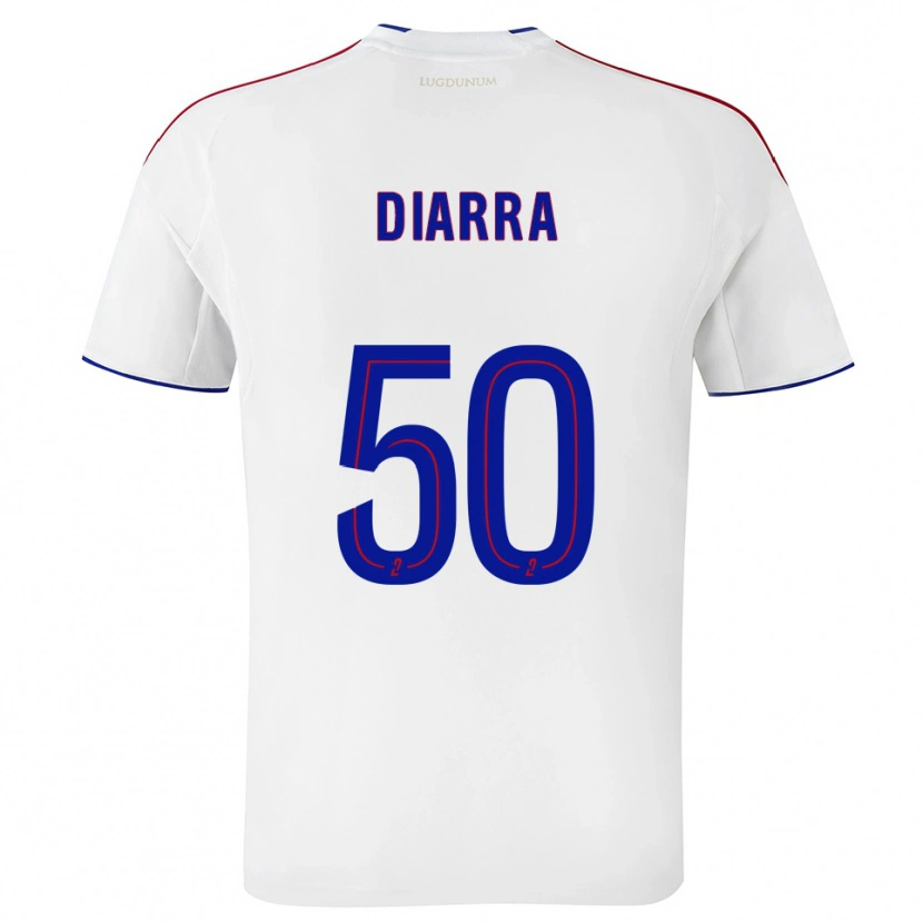 Danxen Criança Camisola Lassine Diarra #50 Branco Vermelho Principal 2025/26 Camisa Brasil