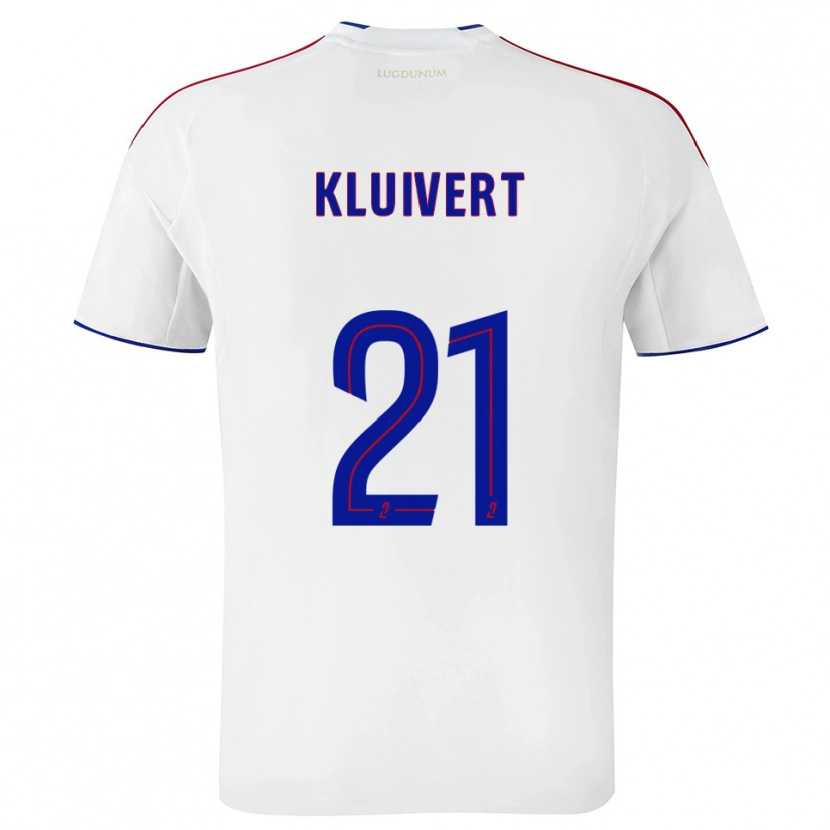 Danxen Criança Camisola Ruben Kluivert #21 Branco Vermelho Principal 2025/26 Camisa Brasil