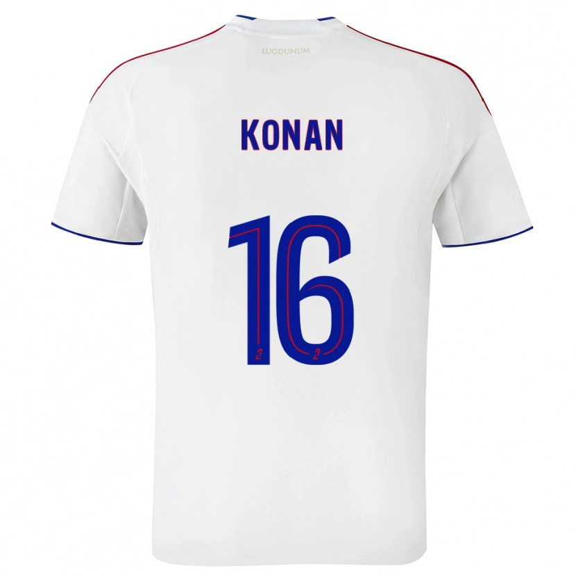 Danxen Criança Camisola Yvann Konan #16 Branco Vermelho Principal 2025/26 Camisa Brasil