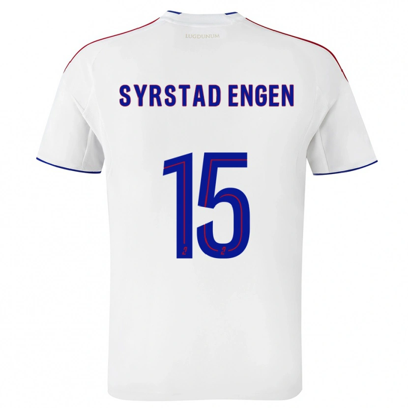 Danxen Criança Camisola Ingrid Syrstad Engen #15 Branco Vermelho Principal 2025/26 Camisa Brasil