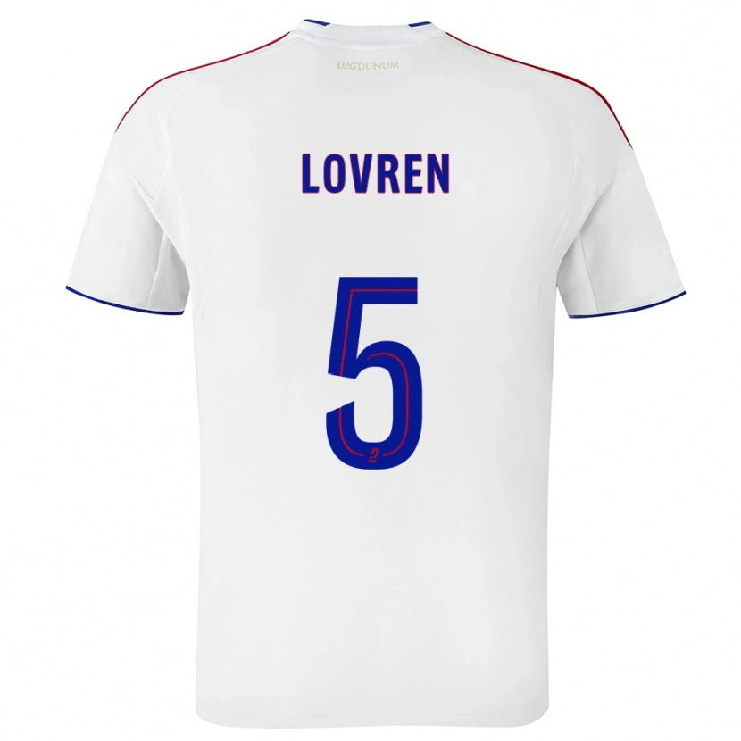 Danxen Criança Camisola Dejan Lovren #5 Branco Vermelho Principal 2025/26 Camisa Brasil