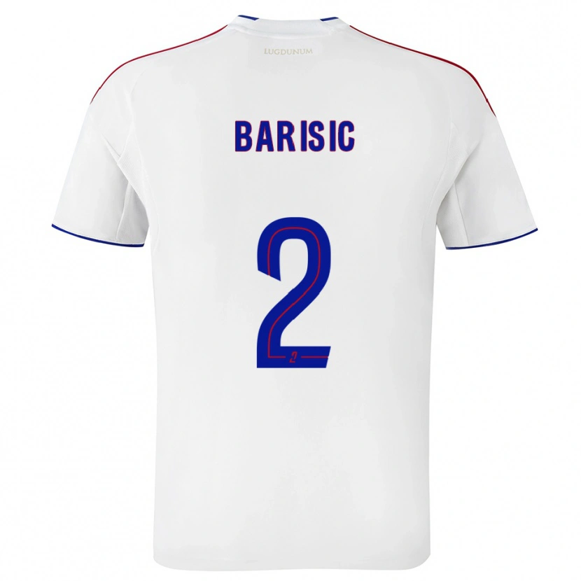 Danxen Criança Camisola Téo Barišić #2 Branco Vermelho Principal 2025/26 Camisa Brasil