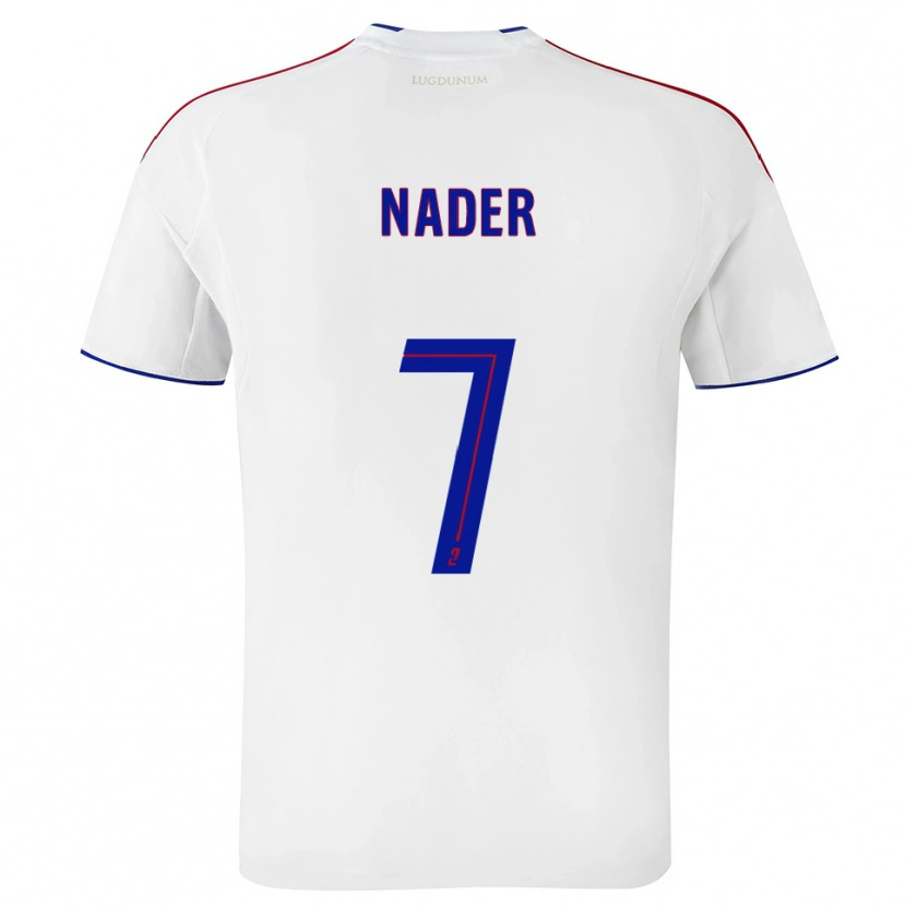 Danxen Criança Camisola Saad Nader #7 Branco Vermelho Principal 2025/26 Camisa Brasil