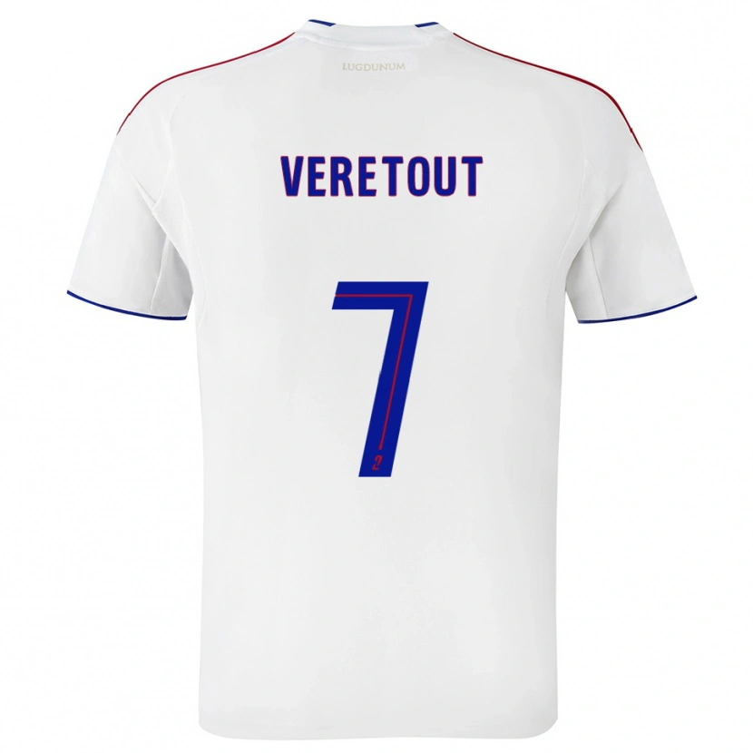 Danxen Criança Camisola Jordan Veretout #7 Branco Vermelho Principal 2025/26 Camisa Brasil