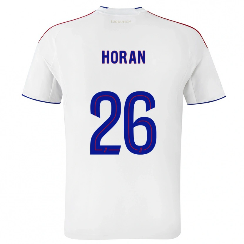 Danxen Criança Camisola Lindsey Horan #26 Branco Vermelho Principal 2025/26 Camisa Brasil