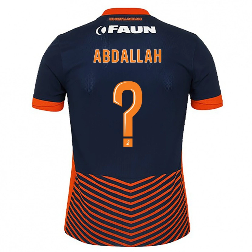 Danxen Criança Camisola Ikrame Abdallah #0 Azul Meia-Noite Laranja Principal 2025/26 Camisa Brasil