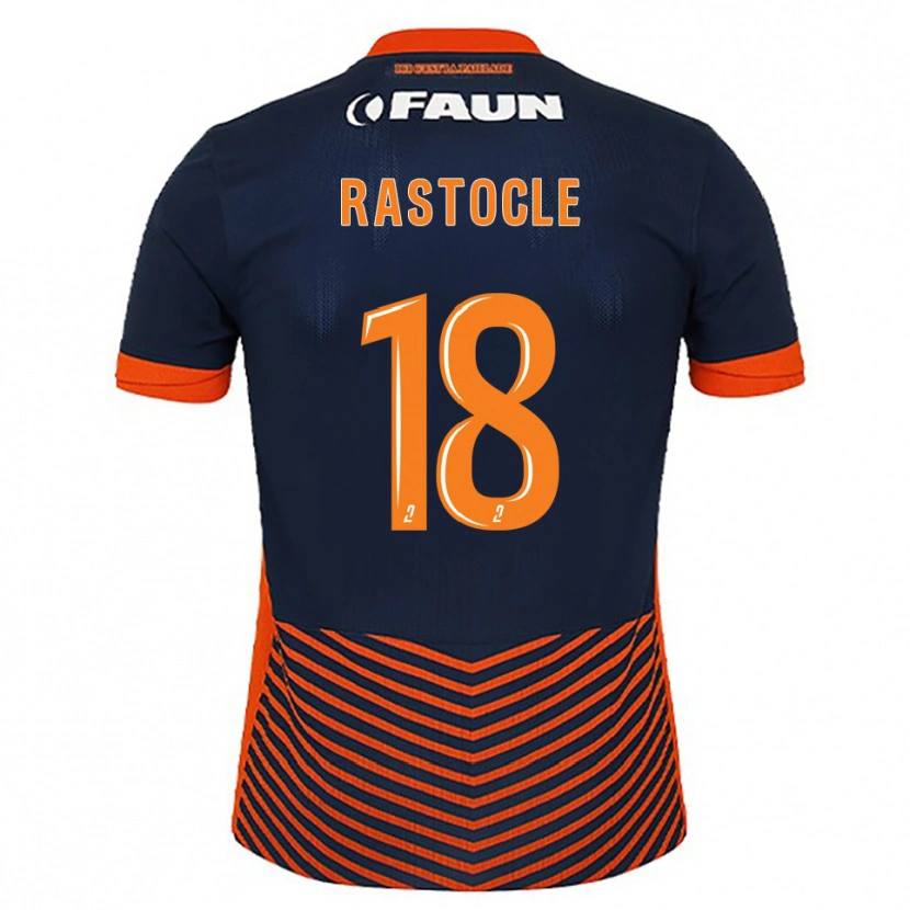 Danxen Criança Camisola Jade Rastocle #18 Azul Meia-Noite Laranja Principal 2025/26 Camisa Brasil