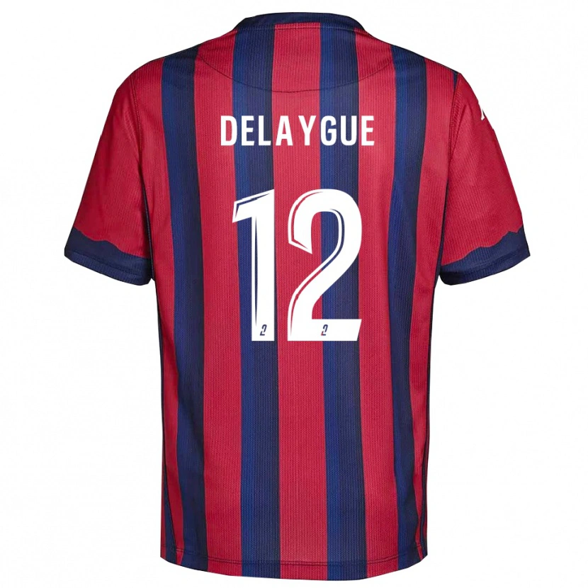 Danxen Criança Camisola Lorenzo Delaygue #12 Vinho Azul Marinho Principal 2025/26 Camisa Brasil