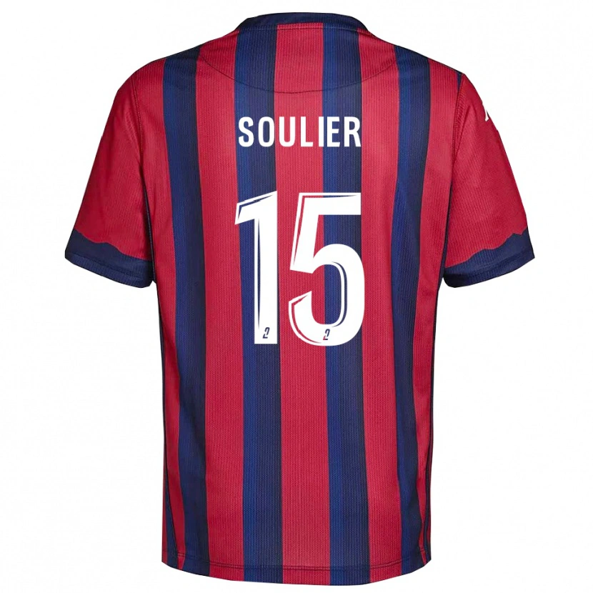 Danxen Criança Camisola Claire Soulier #15 Vinho Azul Marinho Principal 2025/26 Camisa Brasil