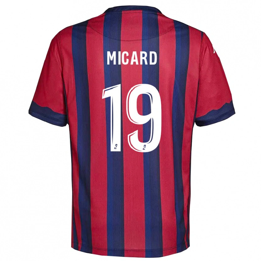 Danxen Criança Camisola Julie Micard #19 Vinho Azul Marinho Principal 2025/26 Camisa Brasil