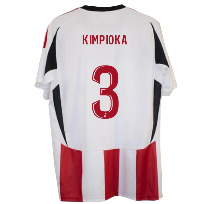 Danxen Criança Camisola Noah Kimpioka #3 Vermelho Azul Principal 2025/26 Camisa Brasil