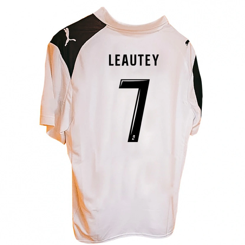 Danxen Criança Camisola Antoine Leautey #7 Preto Branco Principal 2025/26 Camisa Brasil