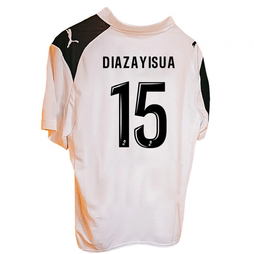 Danxen Criança Camisola David Diazayisua Mamona #15 Preto Branco Principal 2025/26 Camisa Brasil