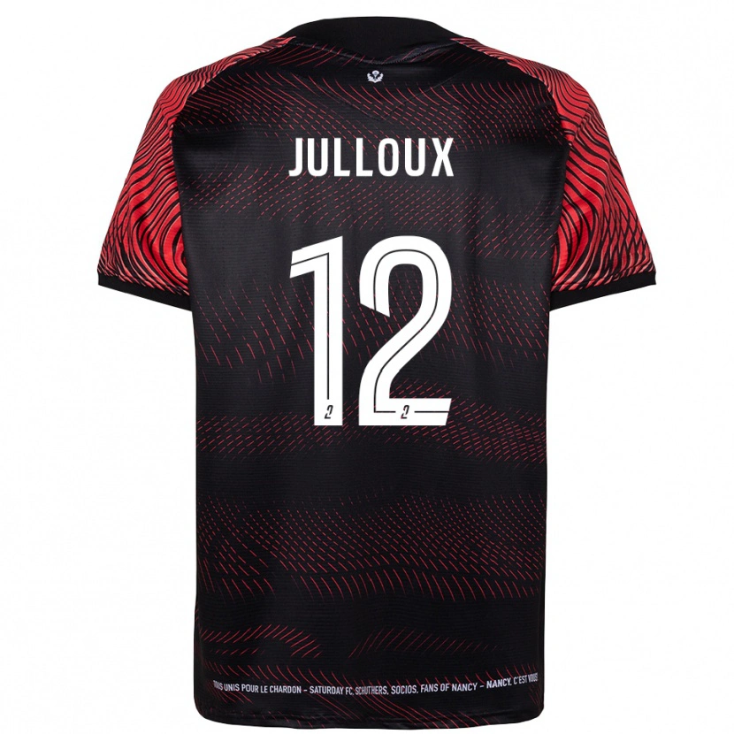 Danxen Criança Camisola Adrien Julloux #12 Branco Vermelho Principal 2025/26 Camisa Brasil