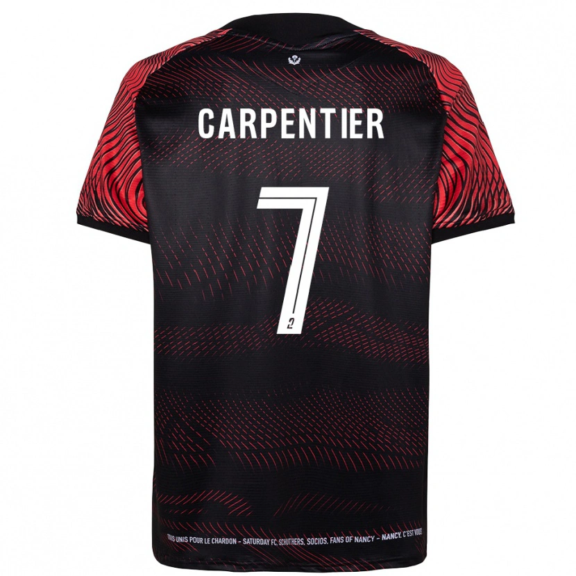 Danxen Criança Camisola Quentin Carpentier #7 Branco Vermelho Principal 2025/26 Camisa Brasil