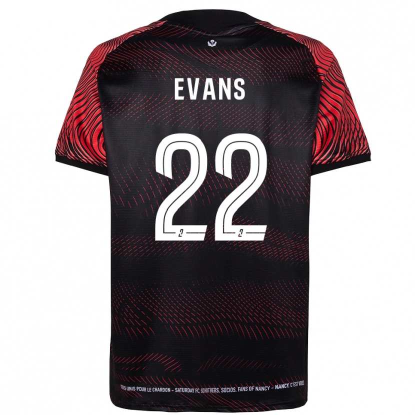 Danxen Criança Camisola Jimmy Evans #22 Branco Vermelho Principal 2025/26 Camisa Brasil