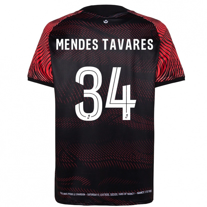 Danxen Criança Camisola Carlos Mendes Tavares #34 Branco Vermelho Principal 2025/26 Camisa Brasil