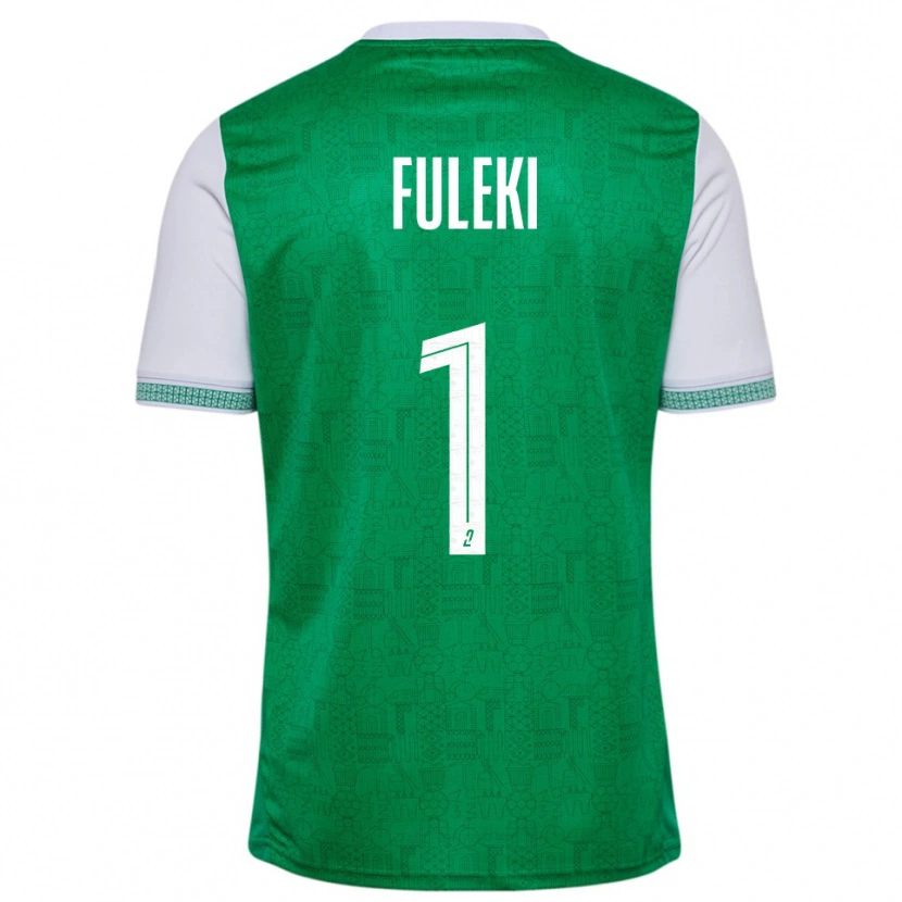 Danxen Criança Camisola Rafael Fuleki #1 Verde Branco Principal 2025/26 Camisa Brasil