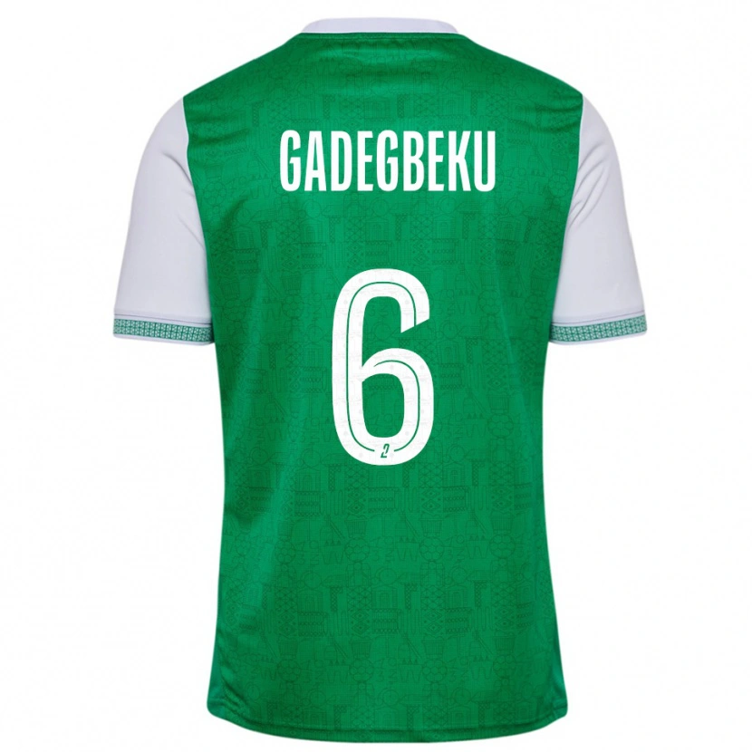 Danxen Criança Camisola Luan Gadegbeku #6 Verde Branco Principal 2025/26 Camisa Brasil