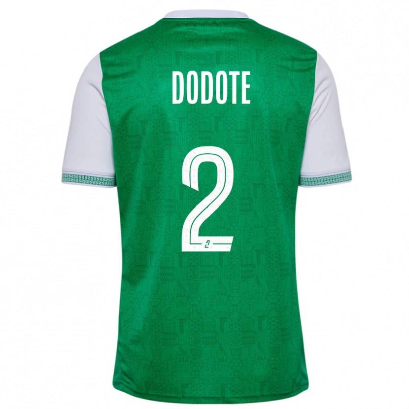 Danxen Criança Camisola Axel Dodote #2 Verde Branco Principal 2025/26 Camisa Brasil
