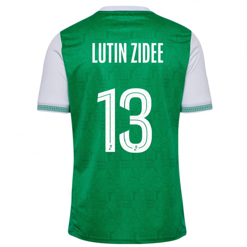 Danxen Criança Camisola Medhy Lutin Zidee #13 Verde Branco Principal 2025/26 Camisa Brasil