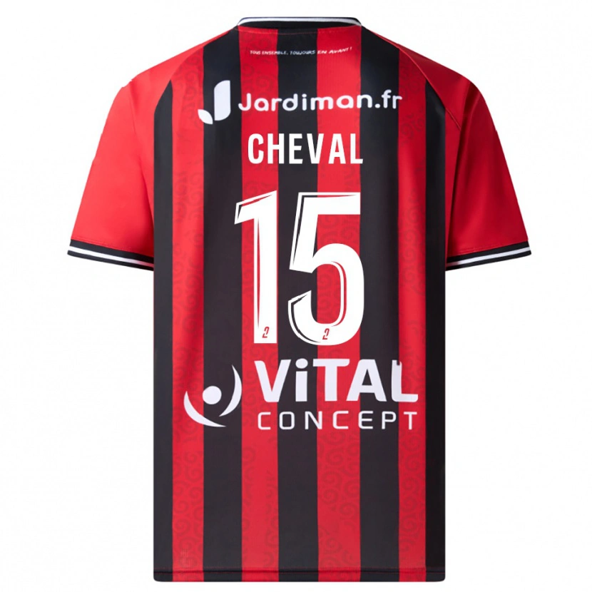 Danxen Criança Camisola Nolwenn Cheval #15 Vermelho Preto Principal 2025/26 Camisa Brasil