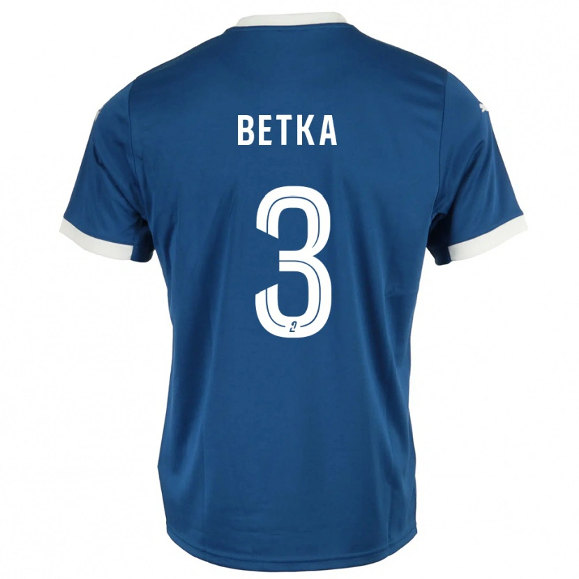 Danxen Criança Camisola Naël Betka #3 Azul Branco Principal 2025/26 Camisa Brasil