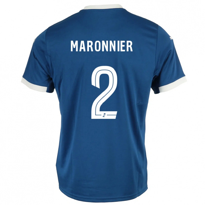 Danxen Criança Camisola Lucas Maronnier #2 Azul Branco Principal 2025/26 Camisa Brasil