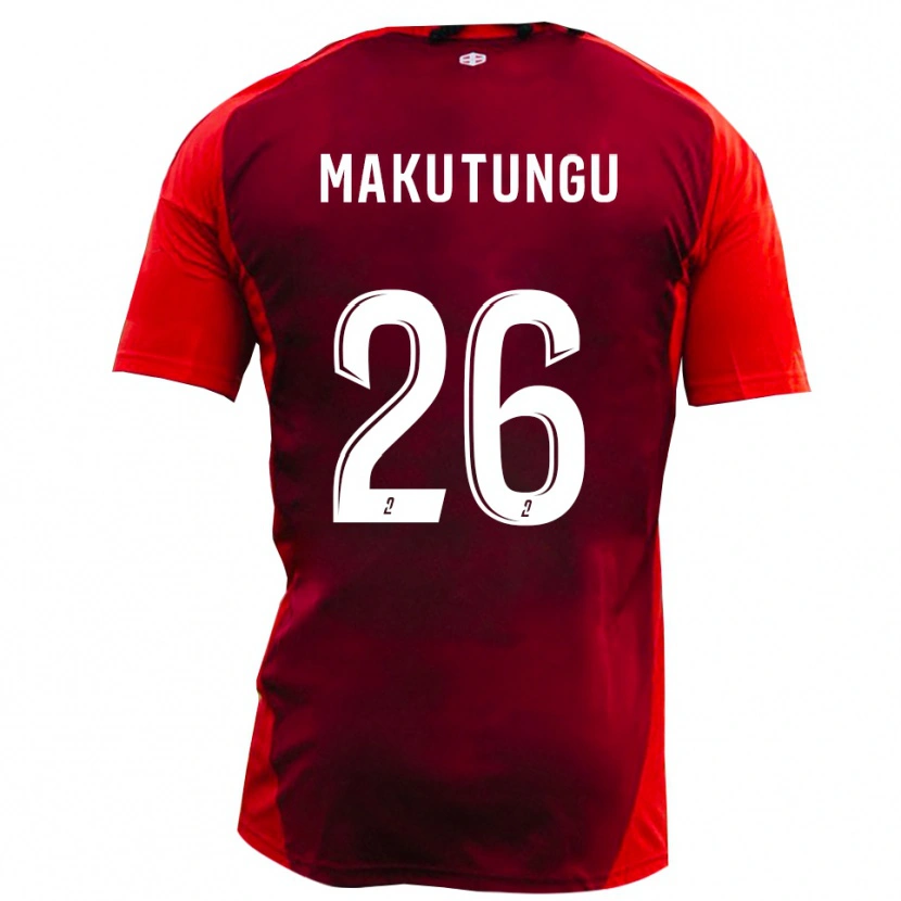 Danxen Criança Camisola Cédric Makutungu #26 Vermelho Borgonha Principal 2025/26 Camisa Brasil
