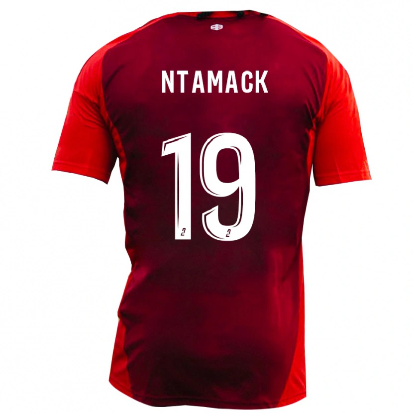 Danxen Criança Camisola Samuel Ntamack #19 Vermelho Borgonha Principal 2025/26 Camisa Brasil