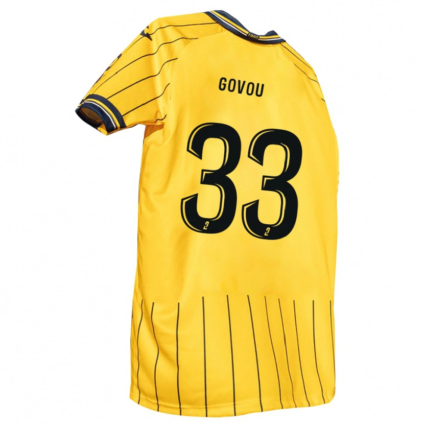 Danxen Criança Camisola Mensah Govou #33 Amarelo Azul Marinho Principal 2025/26 Camisa Brasil
