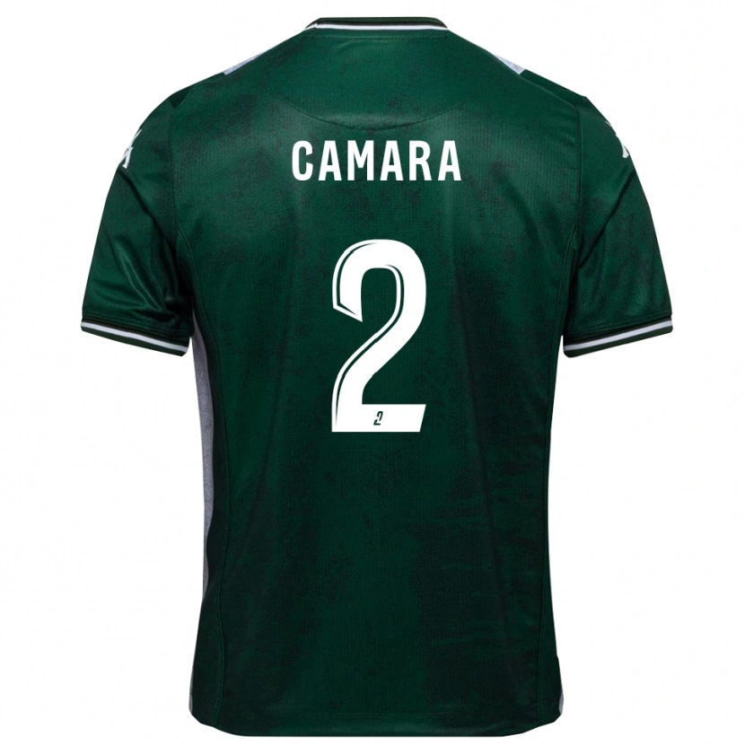 Danxen Criança Camisola Diadé Camara #2 Verde Branco Principal 2025/26 Camisa Brasil